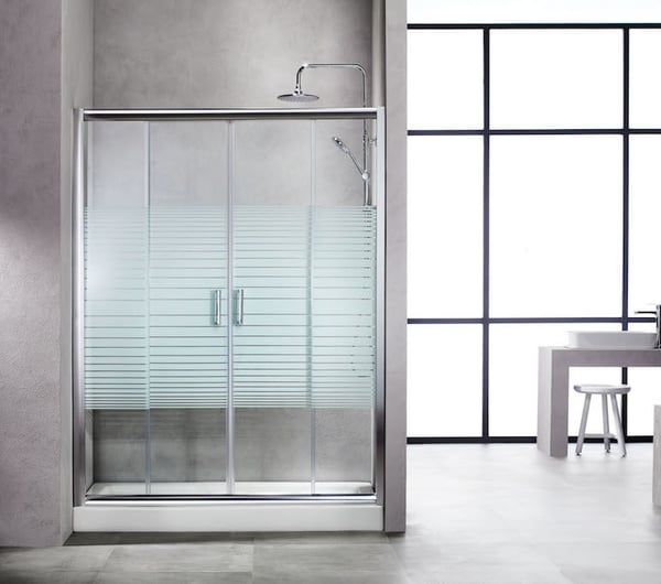 Καμπίνα συρόμενη τετράφυλλη σεριγραφία  New Tema 140x180cm